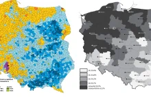 26 lat minęło, a mapy politycznego poparcia niewiele się zmieniają.