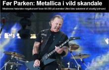 Metallica w Gøteborgu zagrała skandalicznie