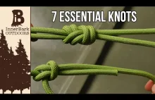 Siedem przydatnych sposobów na zawiązanie sznura.