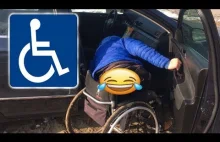 Jak inwalida wsiada do samochodu?