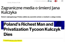 „Zagraniczne” media o śmierci Jana Kulczyka