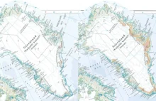 Lody Grenlandii na mapie