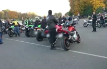 "Patomotocykliści" urządzili sobie zlot pod Stadionem Narodowym. Policja...