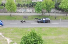 Szczecin: Wypadek na ul. 26 Kwietnia: Gdzie jest poszkodowany motocyklista?