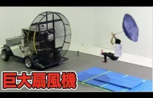 Japanese Man vs 450 Horsepower Fan