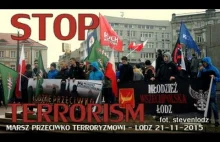 Marsz przeciwko terroryzmowi - Łódź 21-11-2015