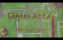 Lesnes Abbey Aerial View Abbey wood London UK Historic Building
