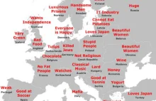 The Japanese stereotype map of Europe