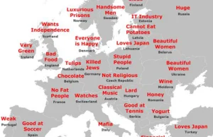 The Japanese stereotype map of Europe