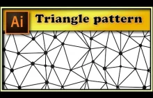 Irregular triangles pattern with dots - Adobe Illustrator tutorial