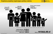 Dzięki PiS polska rodzina zyskała 45 tys. zł rocznie