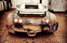Niesamowite znalezisko - porzucony Bugatti Veyron w Rosji