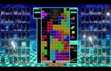Tetris 99 Potrójny T-spin pod rząd.