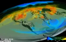 Nowa trójwymiarowa wizualizacja NASA pokazuje roczne zmiany poziomu CO2 na Ziemi