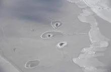Zagadkowe dziury w lodzie na Morzu Beauforta
