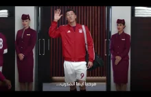 Lewandowski reklamuje Qatar Airways