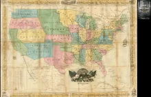 Mapa USA z 1854 roku