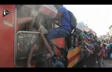 Imigranci szturmują pociąg z Macedonii do Serbii