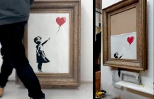 Banksy wyjaśnia, że obraz ‘Girl With Balloon’ miał się zniszczyć w całości VIDEO