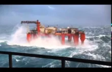Borgholm delfin platforma podczas sztormu na morzu Północnym