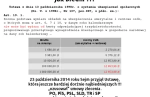 Sprawiedliwość po Polsku: ZUS wykończy biedaka, pogłaszcze bogacza