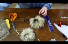 D.I.Y JAK SAMEMU ZROBIĆ FUTRZANY POMPON. HOW TO MAKE FUR POM PON. пом...