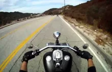 Krótka przejażdżka Harleyem.