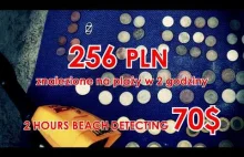 256 złotych znalezione na plaży w 2 godziny! To ludzie zostawiają na plaży !