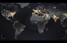 Nocny satelitarny obraz Ziemi