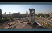 Wyburzanie budynku IPN w Warszawie - dzień 1, 2, 3