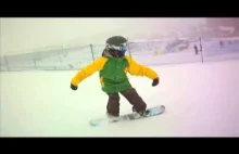 Dziewięcioletni snowboardzista - Darren Mack.