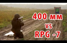 Granatnik przeciwpancerny vs 400mm szyby kuloodpornej