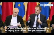 Czy premierowi Tuskowi można ufać? +2 memy z debaty: pacze w ACTA i sandały ;)