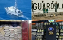 Cztery tony kokainy płynęły z Kolumbii do Włoch