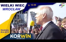 Wielki wiec z Januszem Korwin-Mikkem we Wrocławiu - transmisja na żywo