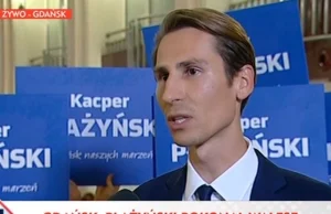 Wybory samorządowe: w Gdańsku wygrał Adamowicz, a TVP Info pokazało taki pasek..