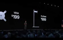 Reakcja widowni na cenę podstawki pod monitor Apple