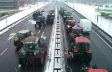 Białystok. Protest rolników. S 8 zablokowana. Blokada ósemki do środy.