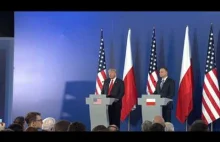 Wspólna konferencja Prezydentów Donalda Trumpa i Andrzeja Dudy 06.07.2017