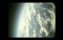 Nagranie z kamer na zbiornikach z paliwem startującego promu kosmicznego