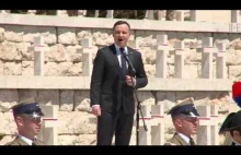 Przemówienie prezydenta Andrzeja Dudy na Monte Cassino