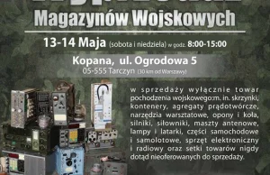 Wyprzedaż Magazynów Wojskowych w TDM