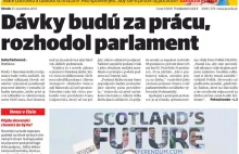 Słowacja: „Parlament postanowił, że zasiłki będą w zamian za pracę"