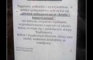 Apel sklepu z wędlinami