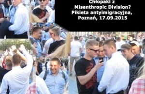 Hajlowali i krzyczęli "Misanthropic Division!" na akcji KORWiN - znajdźmy ich!