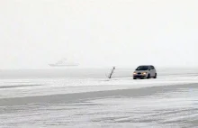 Autostrada na Bałtyku. Estończycy korzystają z zimy