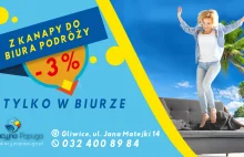 3% zniżki na wakacje zagraniczne do zrealizowania w Gliwicach