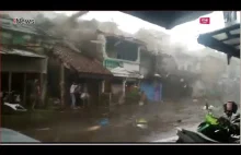 Potężna trąba powietrzna uderza w indonezyjskie miasto Bogor