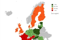 Fresh pro- and anti-Russian country map.