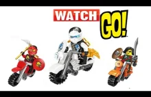Figurki Lego Ninjago patrząc na kulki Orbiz Lego minifigures NINJAGO